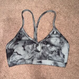 Nobull Gray Tie-Dye Sports Bra